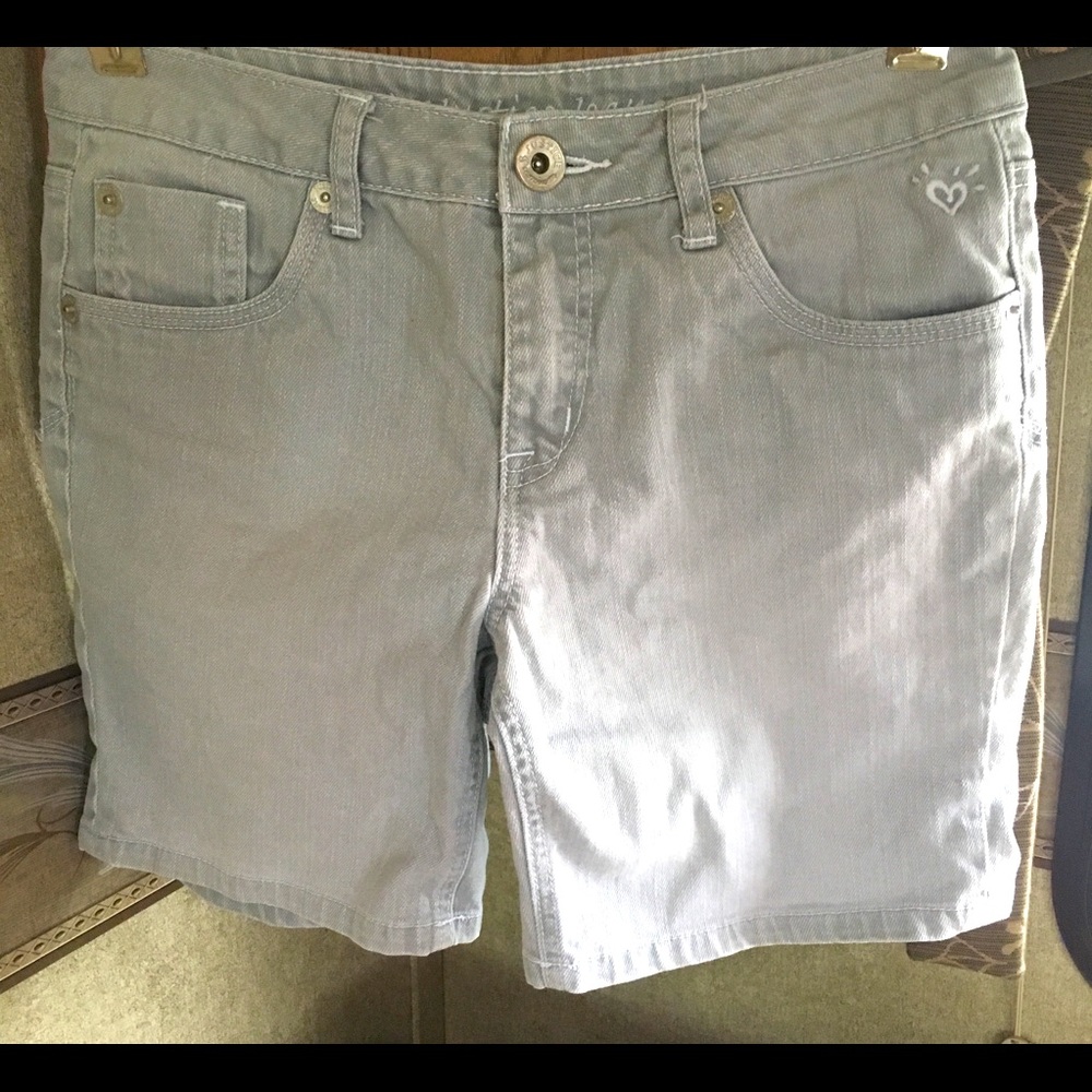 FREE!! Justice girls gray jean shorts